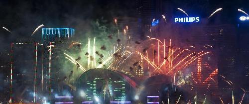 世界各地“炫彩萬(wàn)千”迎新年