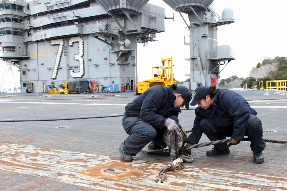高清:美軍核航母上攔阻索機(jī)構(gòu)曝光
