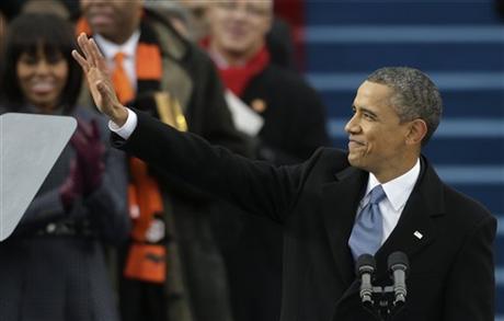 奧巴馬發(fā)表就職演講 呼吁美國團(tuán)結(jié)應(yīng)對挑戰(zhàn)