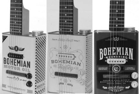 圖:美國(guó)兩兄弟變廢汽油罐為電吉他