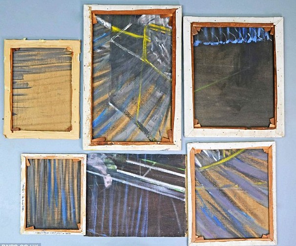 廢棄畫布背面藏英國(guó)大師培根作品 寥寥幾筆竟拍出20萬英鎊