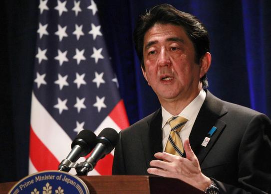 安倍首晤?yuàn)W巴馬 聲稱將繼續(xù)冷靜處理釣魚島問題