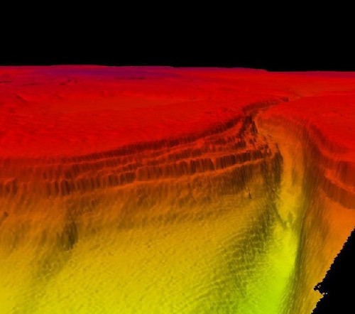 英國(guó)海軍艦船紅海探測(cè)海底大峽谷 深250米