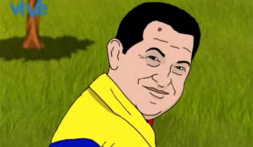 委內(nèi)瑞拉電視臺(tái)播放動(dòng)畫片 講述查韋斯天堂奇遇