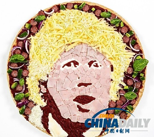 名人臉譜披薩出爐 凱特、辣妹、奧巴馬個(gè)個(gè)美味