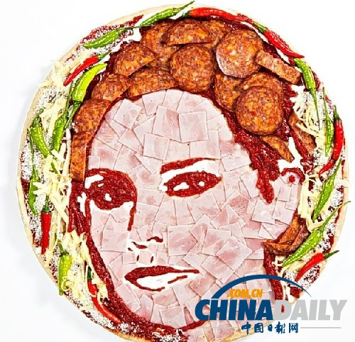 名人臉譜披薩出爐 凱特、辣妹、奧巴馬個(gè)個(gè)美味