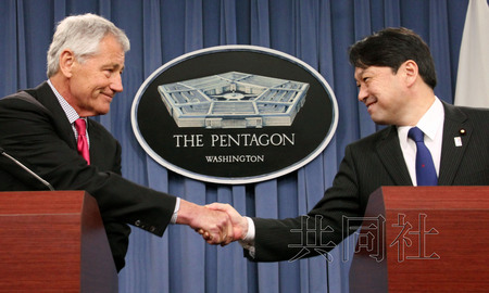 日美舉行防長會晤談及釣魚島 強調(diào)美對朝遏制力