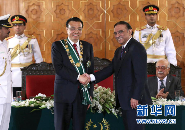 李克強(qiáng)：中巴永遠(yuǎn)做真誠(chéng)可靠的好兄弟