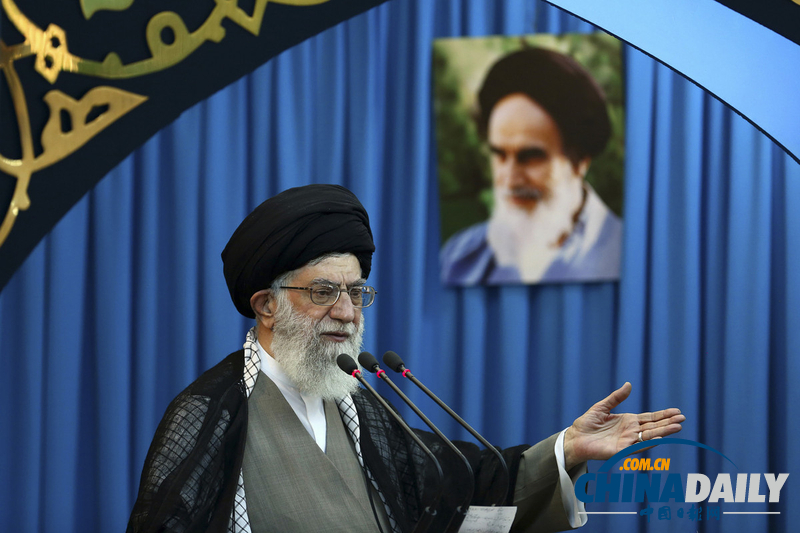 伊朗最高領袖哈梅內(nèi)伊主持開齋節(jié)盛大聚禮（圖）