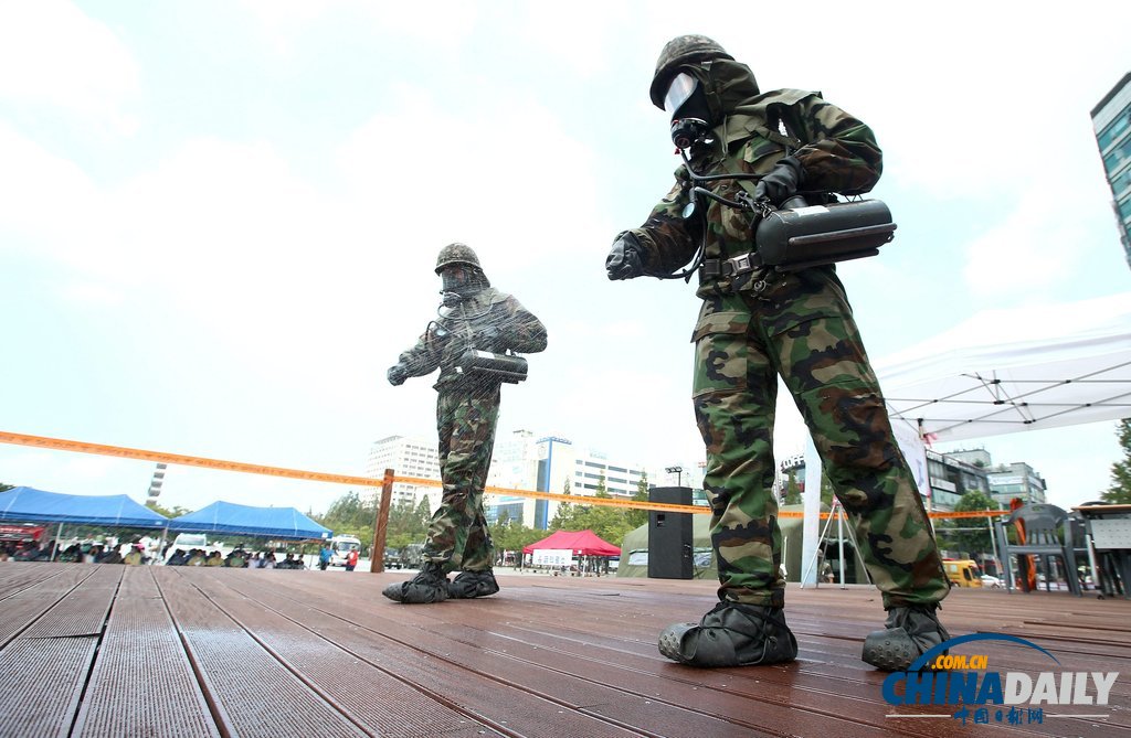 韓美8萬官兵參加“乙支自由衛(wèi)士”聯(lián)合軍演（組圖）