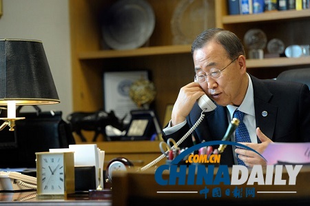 潘基文:敘利亞化武調(diào)查小組遇襲后已恢復(fù)工作