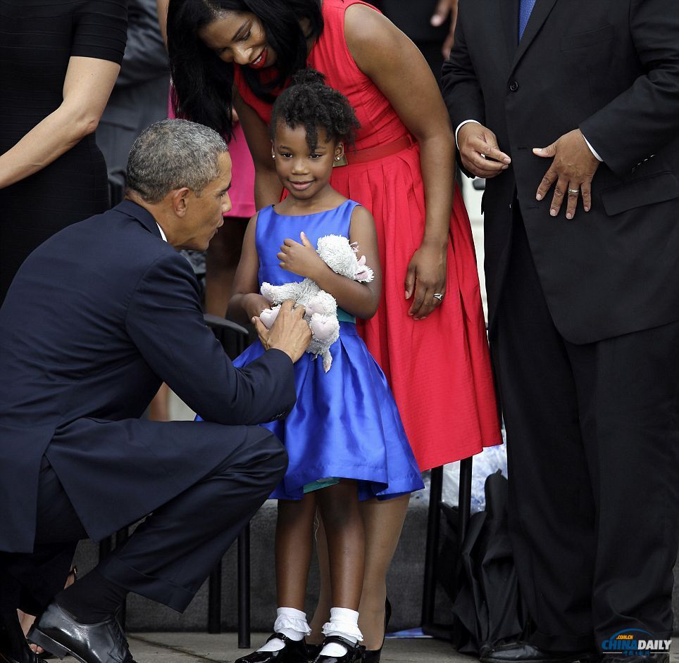 組圖:金博士演講50周年紀(jì)念活動(dòng)被5歲孫女搶鏡
