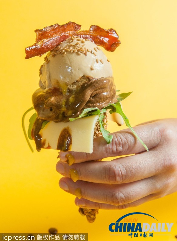 英國(guó)推出冰淇淋風(fēng)味漢堡 跨界混搭無與倫比（圖）