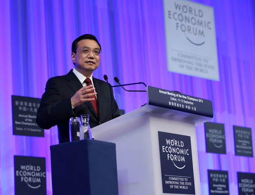 側(cè)記:李克強(qiáng)夏季達(dá)沃斯開幕式致辭 傳遞“中國信心”