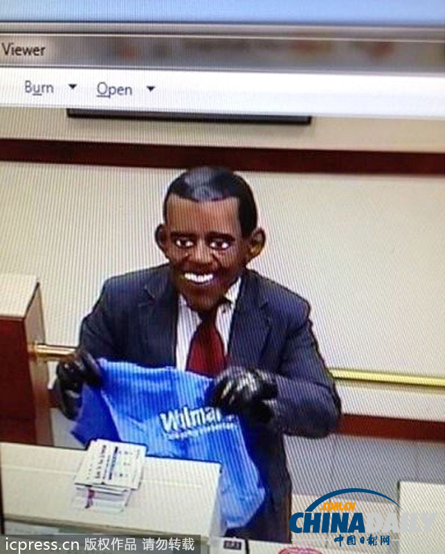 奧巴馬搶銀行？原來只是劫匪的“易容術(shù)”（組圖）