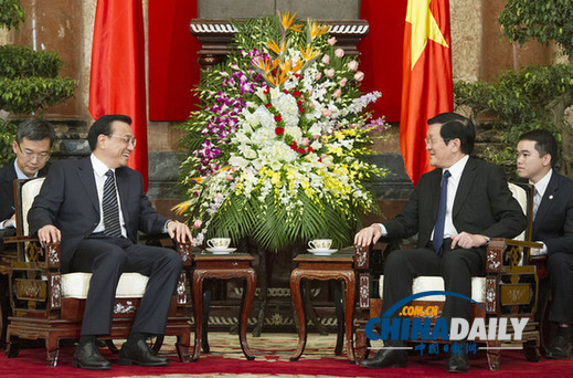 李克強:中越要鞏固傳統(tǒng)友誼,維護南海和平與安寧