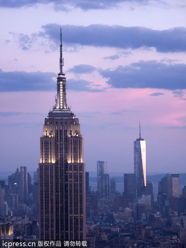 世貿(mào)中心一號(hào)樓問(wèn)鼎“美國(guó)最高樓”