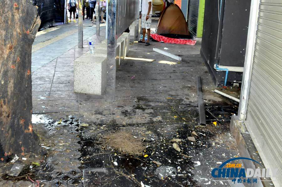 泰國反政府示威據(jù)點遭炸彈襲擊 至少28人受傷