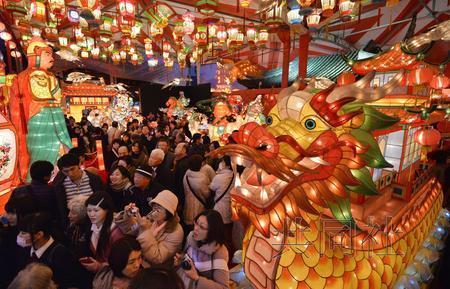 日本橫濱舉行傳統(tǒng)活動慶春節(jié) 預(yù)計(jì)吸引94萬游客