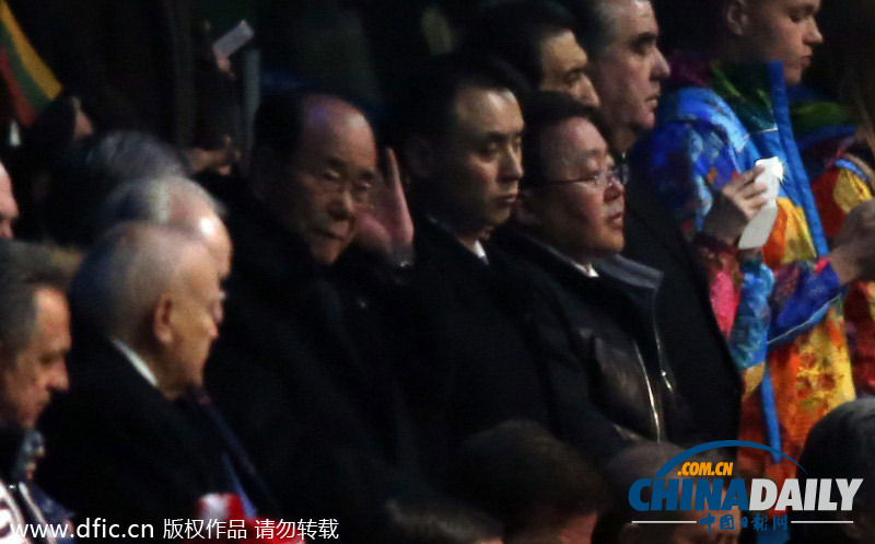 朝鮮高官金永南出席索契冬奧會(huì)開幕式