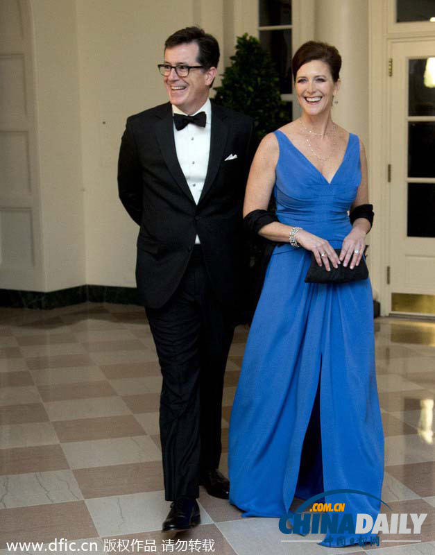 奧巴馬舉辦國(guó)宴招待奧朗德 眾多名流齊聚一堂