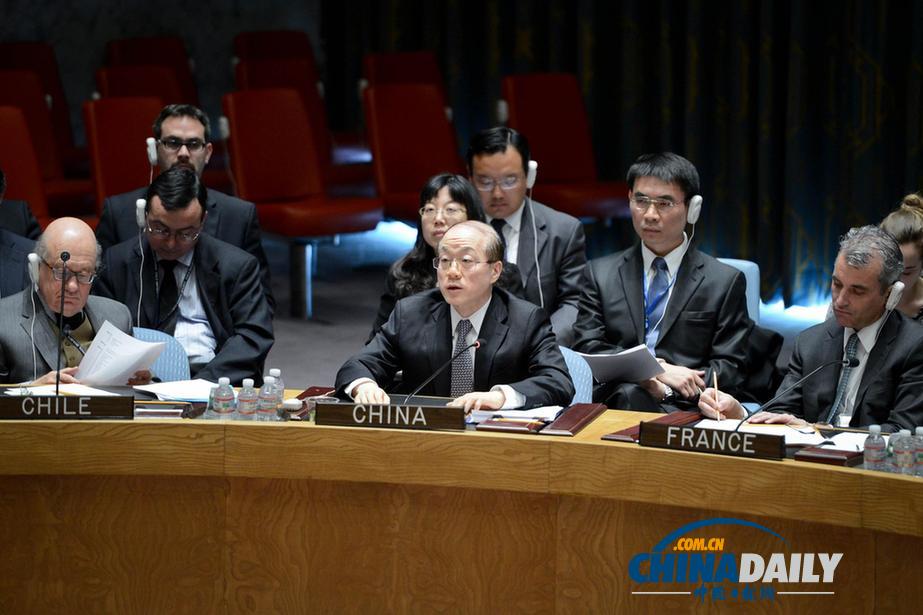 中國常駐聯(lián)合國代表劉結一在安理會揭批安倍參拜靖國神社