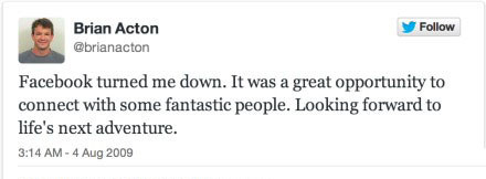 WhatsApp創(chuàng)始人曾領(lǐng)救濟 應(yīng)聘臉譜網(wǎng)遭拒