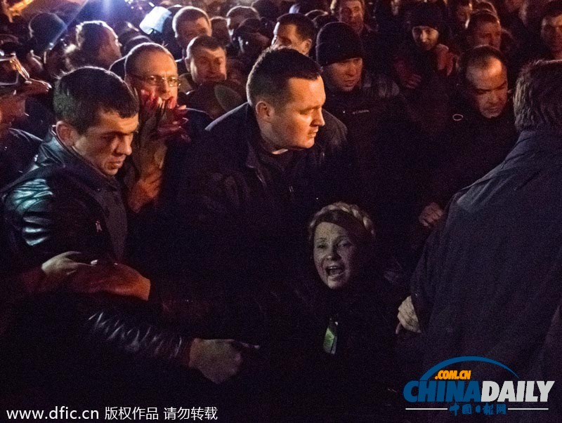 烏美女前總理季莫申科獲釋 趕赴獨(dú)立廣場(chǎng)聲援示威