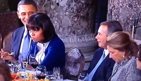 從就職午宴看玄機:米歇爾對眾議院議長翻眼引熱議