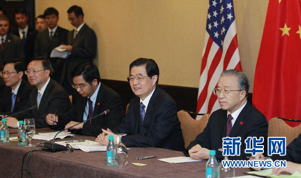 胡錦濤會見美國工商界代表
