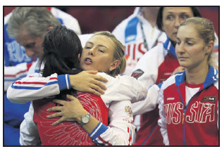 Sharapova savors Fed despite loss