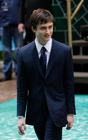 British actor Daniel Radcliffe arrives at the British premiere of his new movie