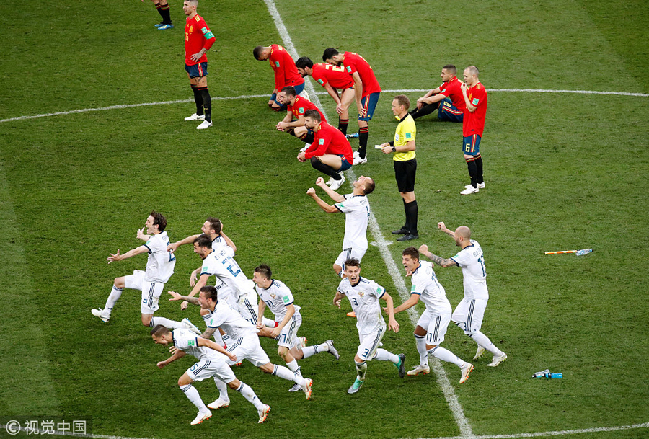 世界杯淘汰賽上演兩場(chǎng)點(diǎn)球大戰(zhàn) 俄羅斯、克羅地亞攜手晉級(jí)