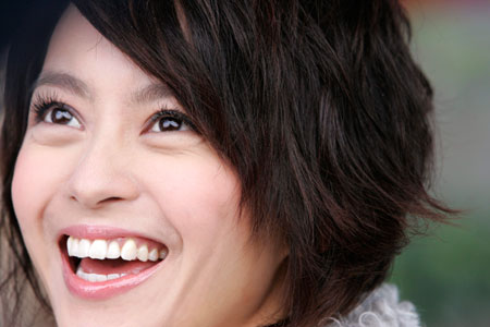 Hong Kong singer Gigi Leung poses during a news conference to promote her latest album