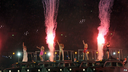 倫敦奧運(yùn)閉幕式上酷歌酷舞高潮迭起