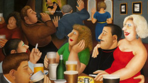 英油畫集錦網(wǎng)站面世 眾標(biāo)志建筑放投影