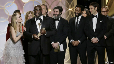 《為奴十二年》贏得金球最佳影片獎