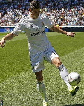 “一億先生”貝爾正式亮相皇馬