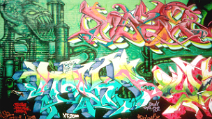 Art or vandalism? 破壞公物的藝術?