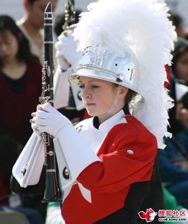 美國高中儀樂隊(duì)的女生們