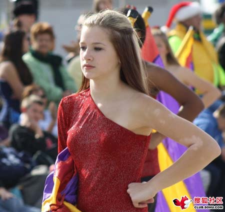 美國高中儀樂隊(duì)的女生們