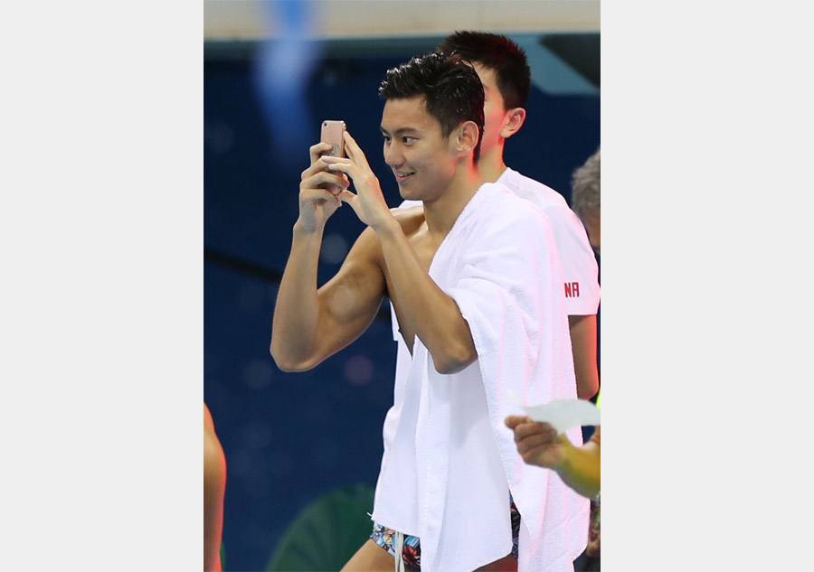 寧澤濤孫楊里約“試水”(組圖)