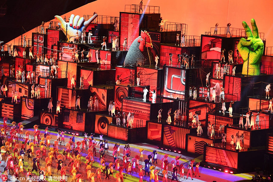 里約奧運(yùn)會狂歡中開幕