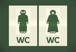 大自然的召喚，關(guān)于洗手間的英文