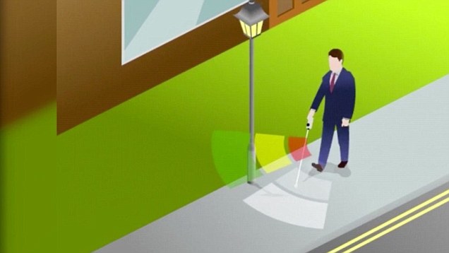 振動手套助盲者“看”世界