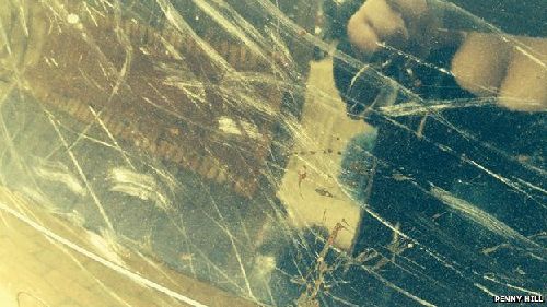 孔雀把汽車投影當(dāng)情敵 狠啄車身