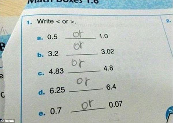 熊孩子在考卷上的機(jī)智回答