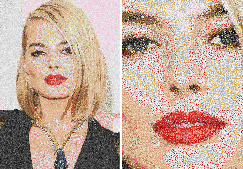 百萬(wàn)Emoji表情符號(hào)拼出名人肖像