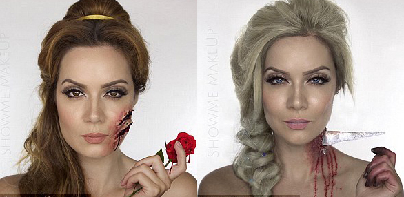 萬圣節(jié)來襲:化妝師讓迪士尼公主變身恐怖主角