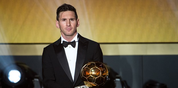梅西第5次榮膺國際足聯(lián)金球獎